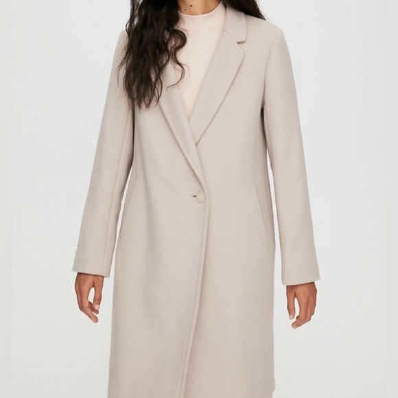 Aritzia Wilfred The Only Coat Cream Oversized - Picture 3 of 5